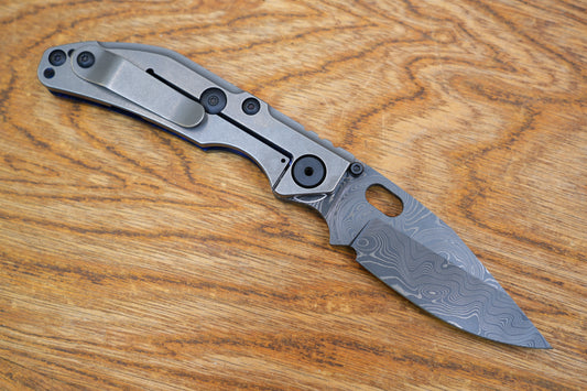 BBNM VegasForge AMERICAN MADE DAMASCUS STEEL Zirconium alloy Damascus