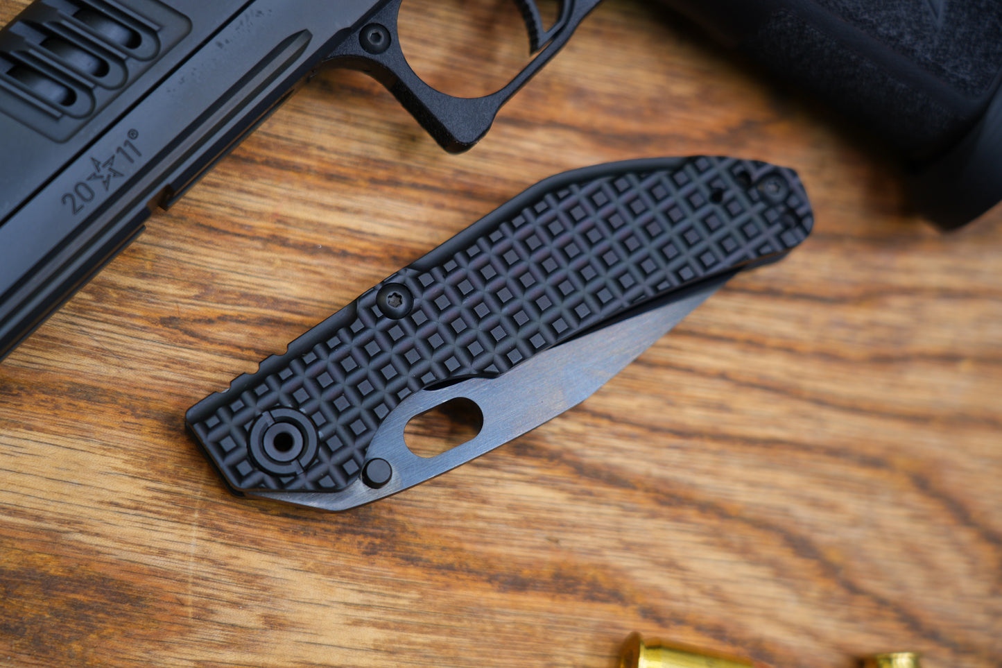 BBNM 2521-DB Bowie CPM-3V DLC Blade Hand-Polished Dwyer Design Shadow Edition