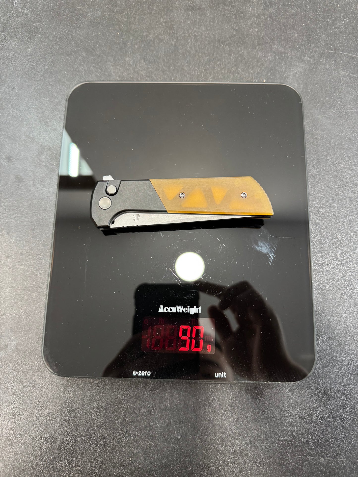 Chop2 2407-PEI Scale Aluminium CNC Handle Classic Forge Wave three-layer steel Blade