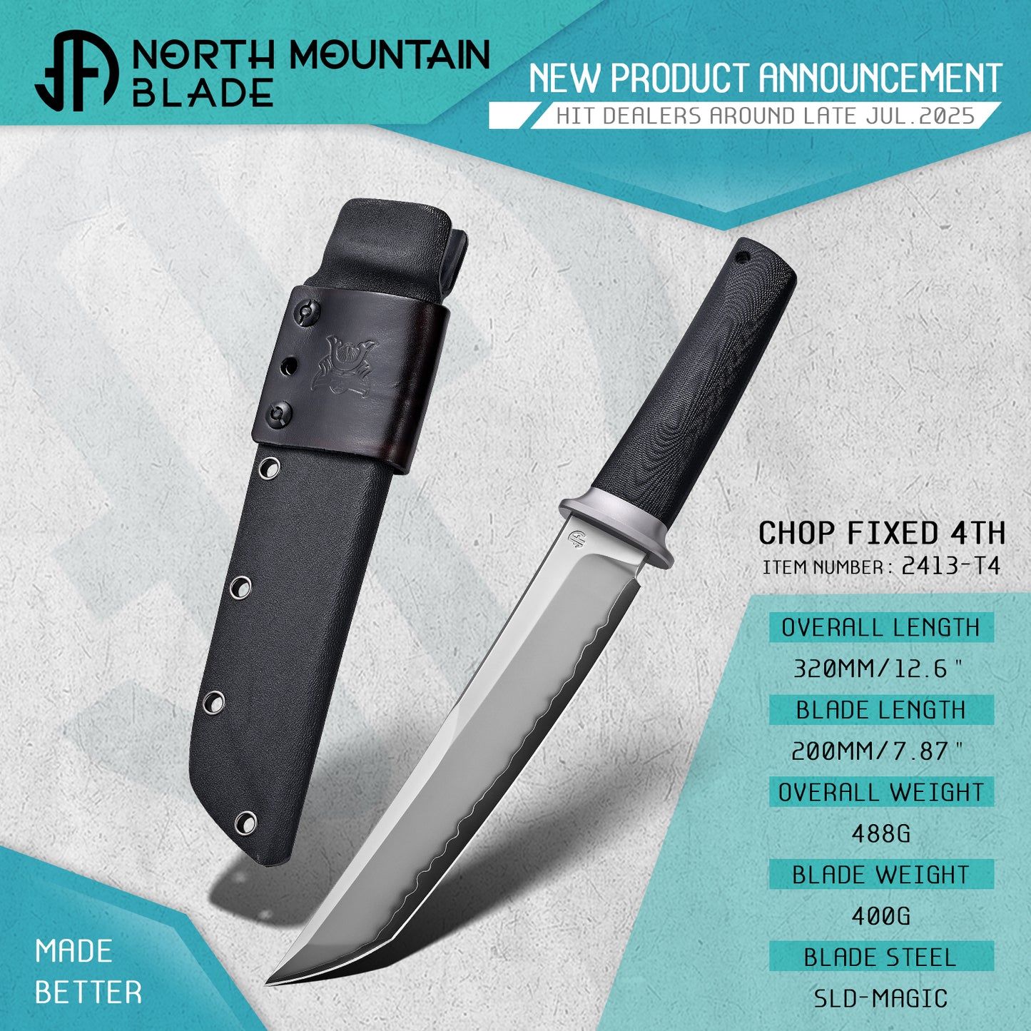 The New Chop 4TH Hand-polished Japanese Tanto Knife