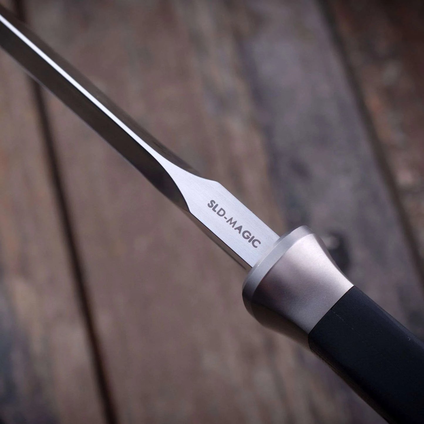 Nemoto Design FB02, SLD-MAGIC Steel short sword, Kydex Sheath, Sakura Blade