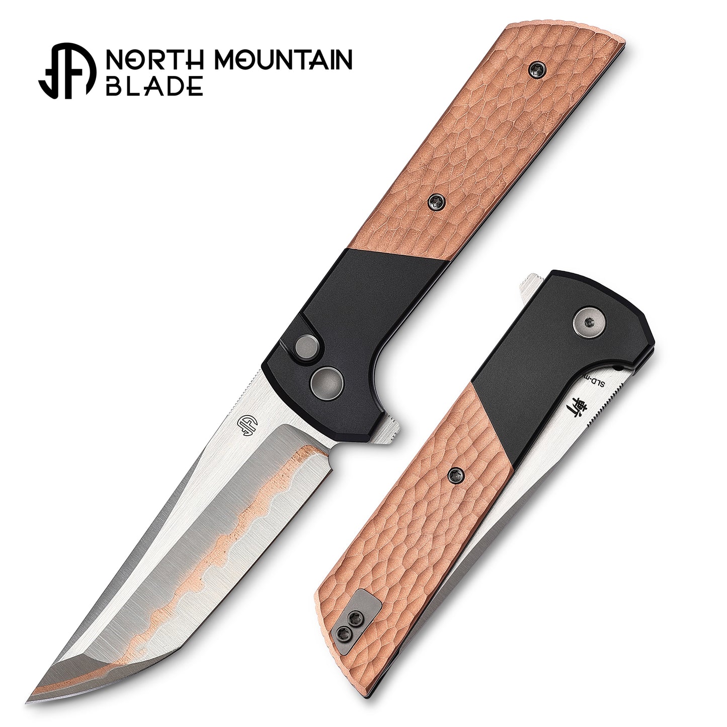 New Chop2 Forged copper blade 7075 Aluminum Handle copper Hammer pattern