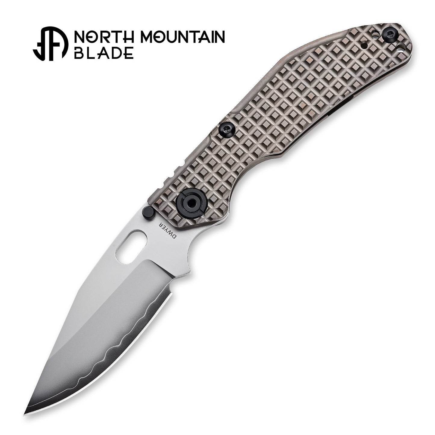 BBNM 2521-BZ-G Bowie Grid Titanium Handle Champagne