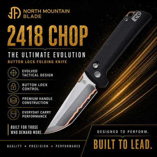 2418-BK-5  Crossbar Lock  5-Layer Copper Steel 3.5" Blade Japanese-style tactical folding knife