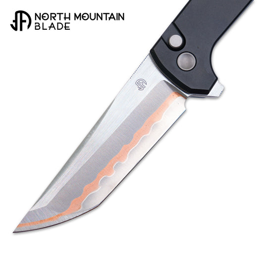 2407-CF-5 Anodized aluminum alloy handle Carbon Fiber Copper blade
