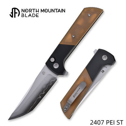 2407-PEI-ST Anodized aluminum alloy handle Amber PEI Anti-slip pattern
