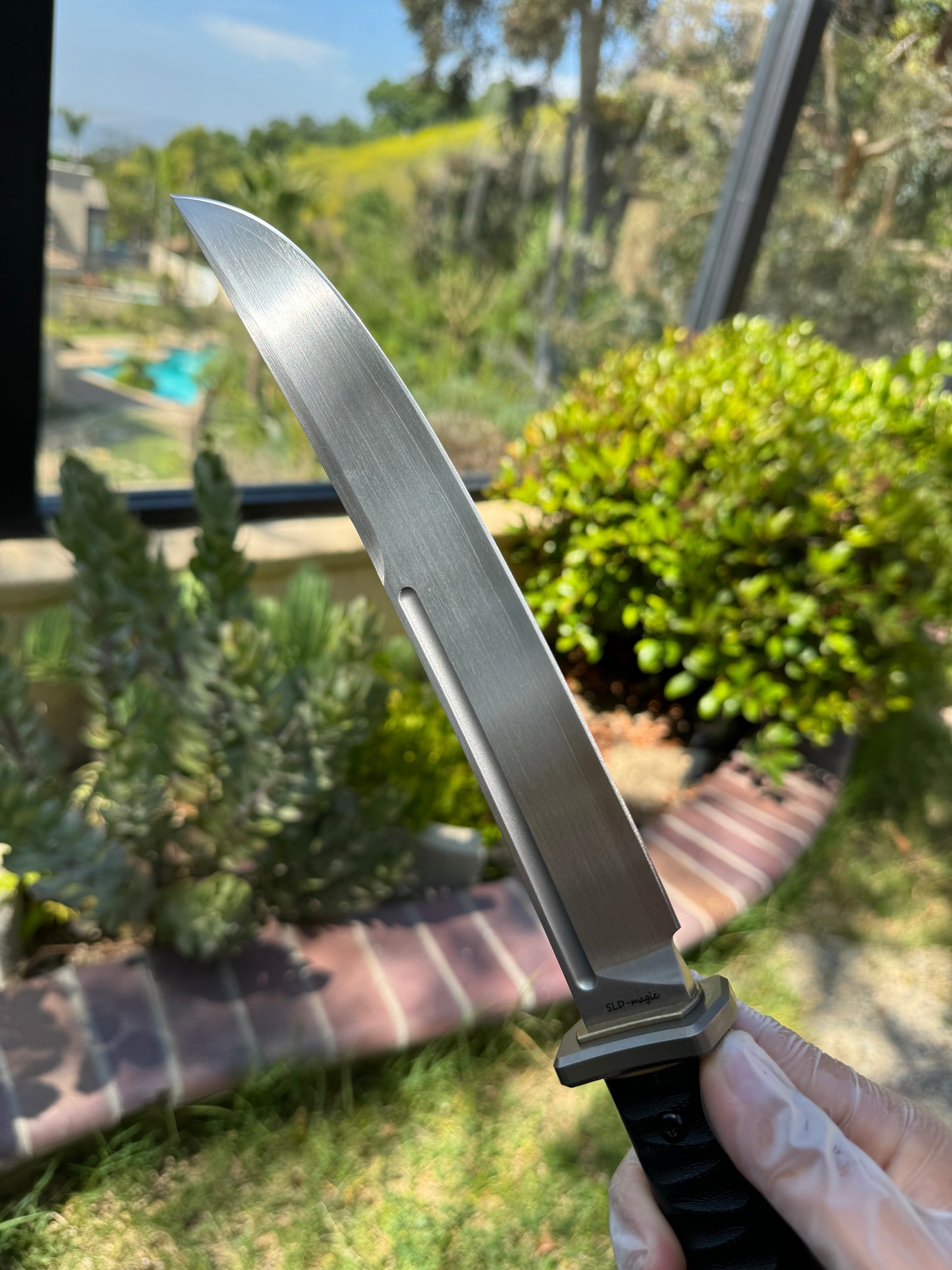 Wakizashi Hoja de North Mountain con acabado satinado, pulida a mano