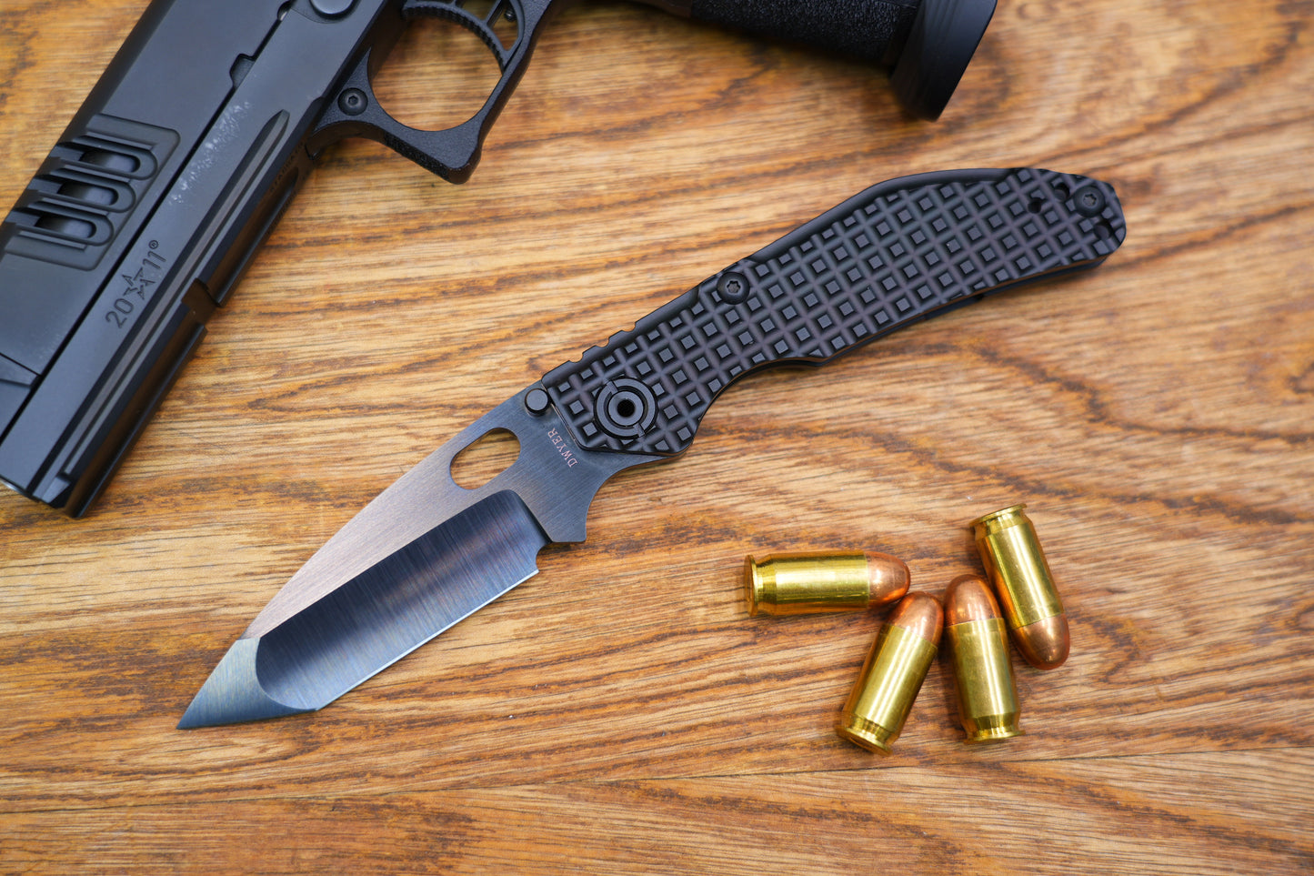 BBNM Tanto CPM-3V DLC Blade Hand-Polished Dwyer Design Shadow Edition