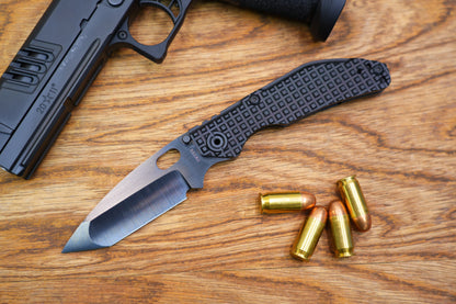 BBNM 2522-DT Tanto CPM-3V DLC Blade Hand-Polished Dwyer Design Shadow Edition