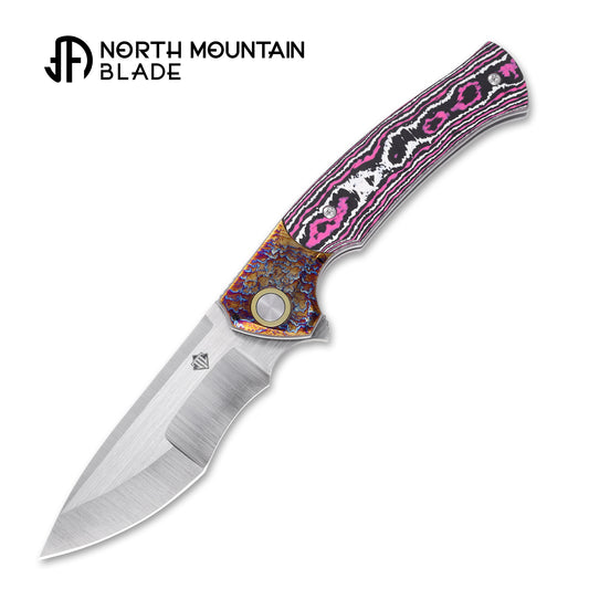 2608-GlowCF North Mountain Blade × T.C. Blades Limited Collaboration — "COUYON" Folding Knife