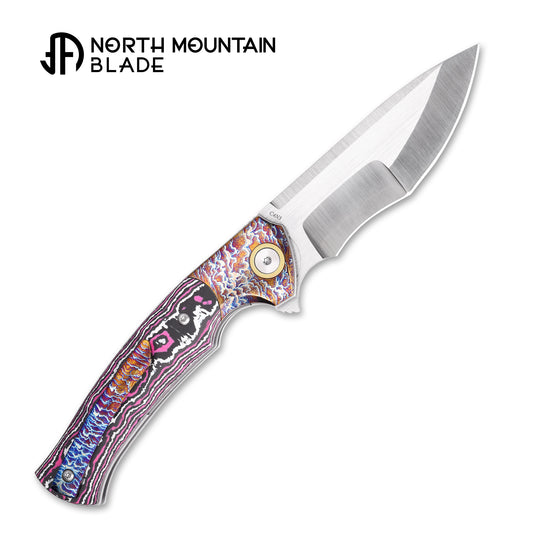 2608-GlowCF North Mountain Blade × T.C. Blades Limited Collaboration — "COUYON" Folding Knife