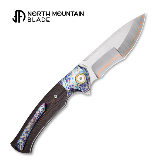 2608-ORRD-5 North Mountain Blade × T.C. Blades Limited Collaboration — "COUYON" Folding Knife