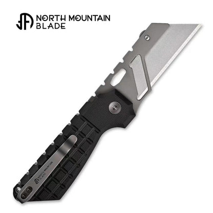 North Mountain Blade The Gripper 2537-BK – Button Lock Utility Knife Black