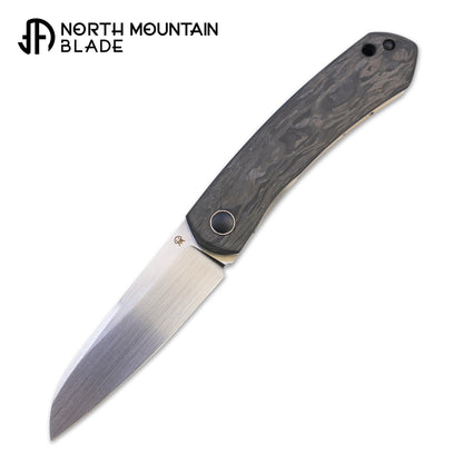 Jellyfish Marble carbon fiber M390 Hand Grind Titanium Frame