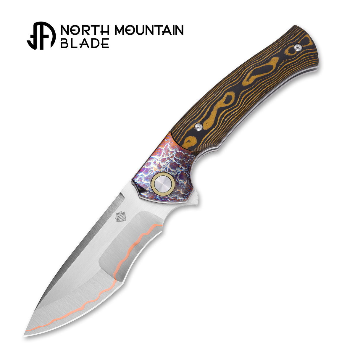 2608-GDCF-5 North Mountain Blade × T.C. Blades Limited Collaboration — "COUYON" Folding Knife