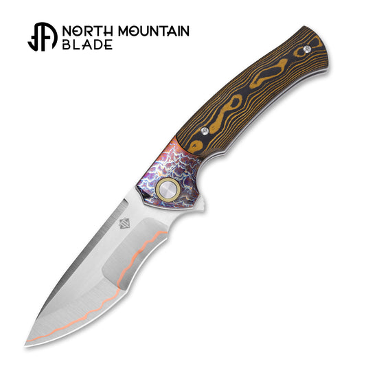2608-GDCF-5 North Mountain Blade × T.C. Blades Limited Collaboration — "COUYON" Folding Knife