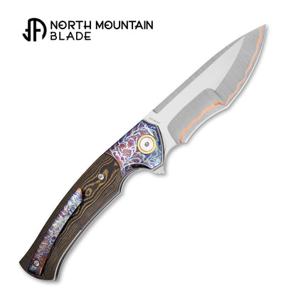 2608-GDCF-5 North Mountain Blade × T.C. Blades Limited Collaboration — "COUYON" Folding Knife