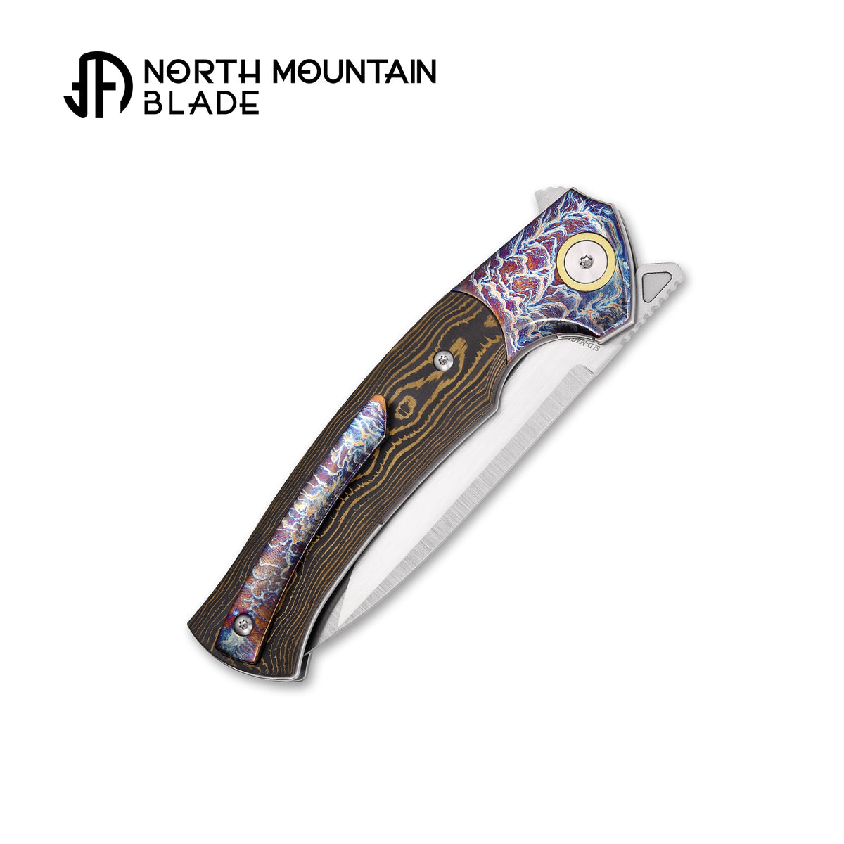 2608-GDCF-5 North Mountain Blade × T.C. Blades Limited Collaboration — "COUYON" Folding Knife