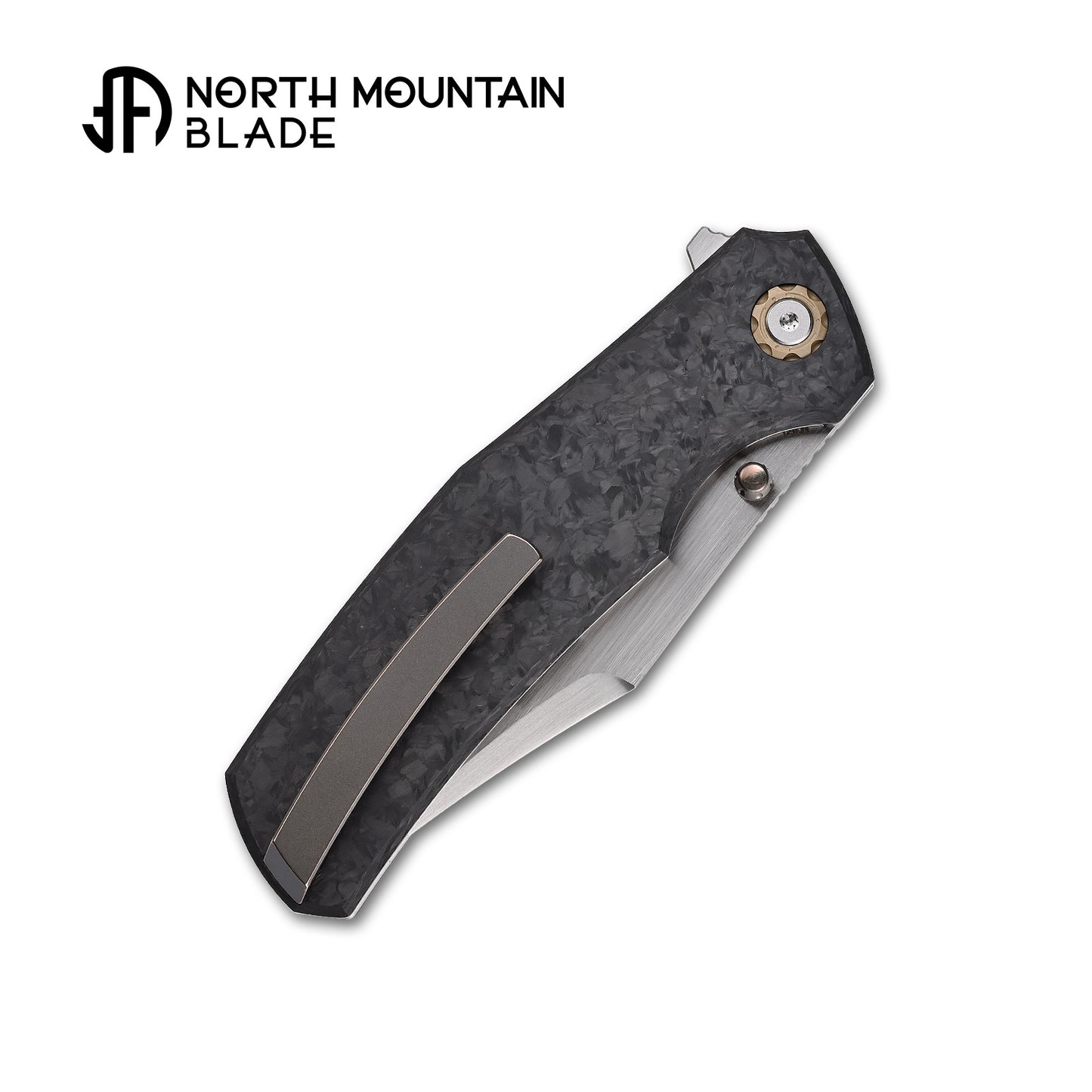 Jellyfish 4th Generation Super Smooth M390 Blade Hand Polished Titanium Frame Carbon Fiber Handle