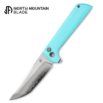 Chop2 2405-SB Sky Blue G10 Real SAN MAI SLD-Magic Japanese TANTO style tactical folding knife