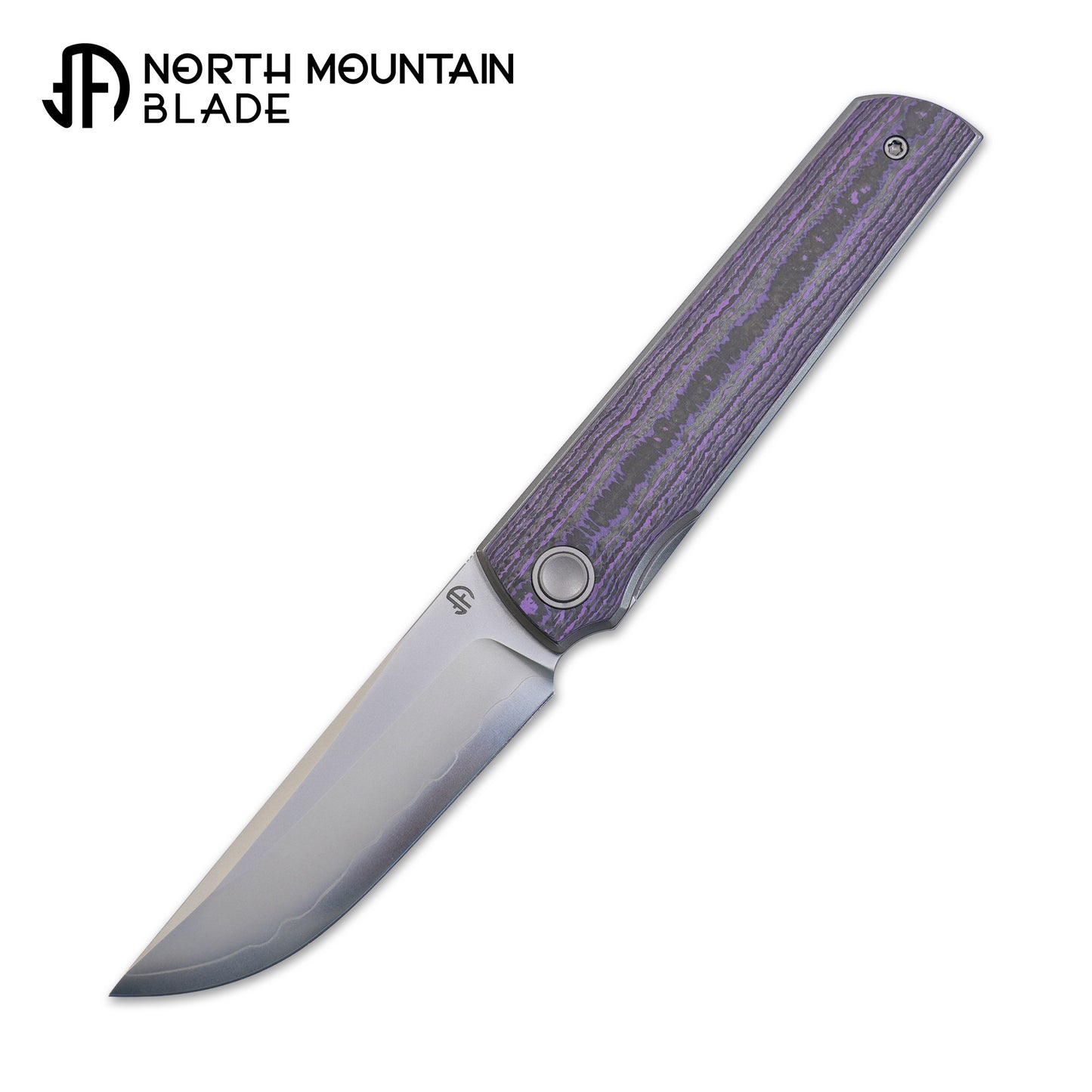 2412-PRCF CHOP 4 Front Flipper Folding Knife, Ceramic Carbon Fiber Handle, SLD San Mai Steel, Japanese-Style