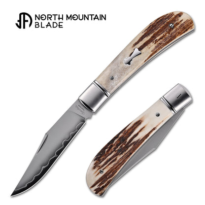2531-ATL Thin Classic Lanny Gentleman Pocket Knife Antler Handle