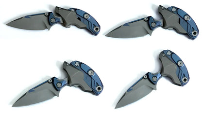 Multifunctional transforming folding knife, titanium , M390 steel.