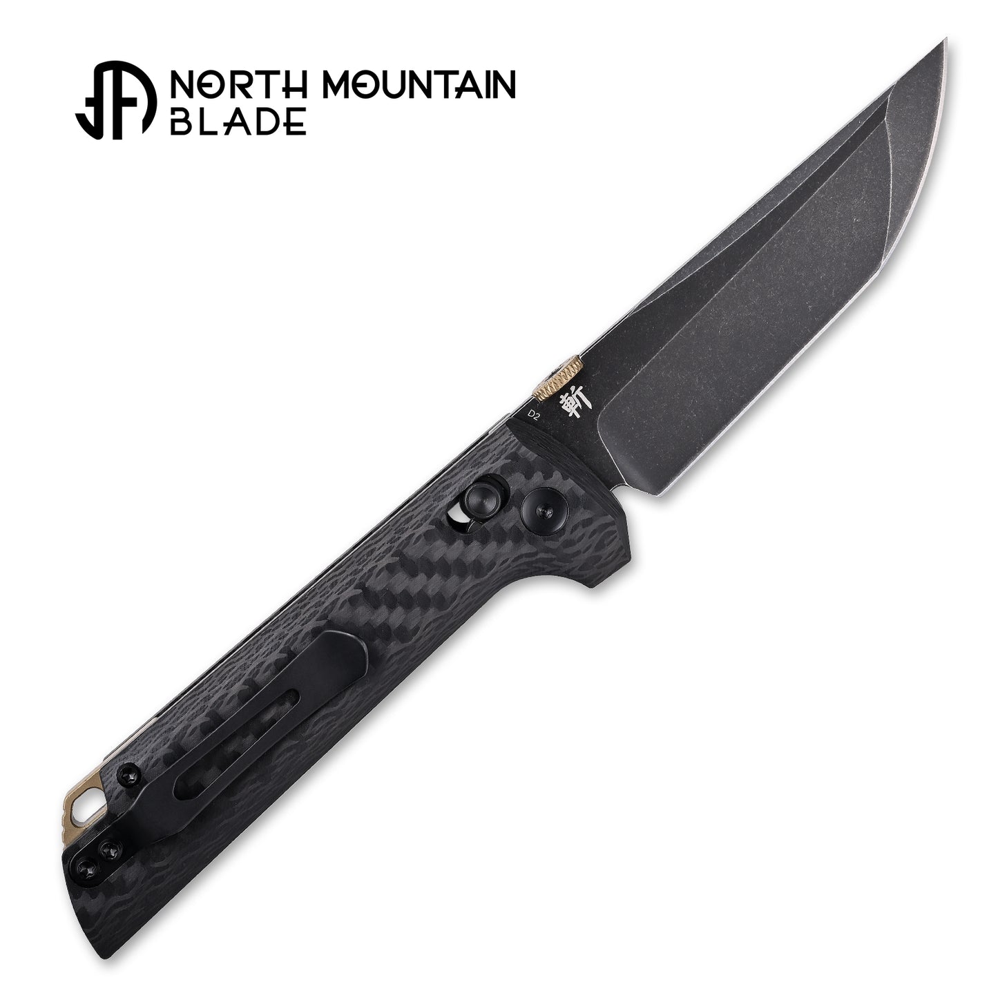2406-CF-D2BK Crossbar Lock Knife D2 Steel Japanese-style tactical folding knife