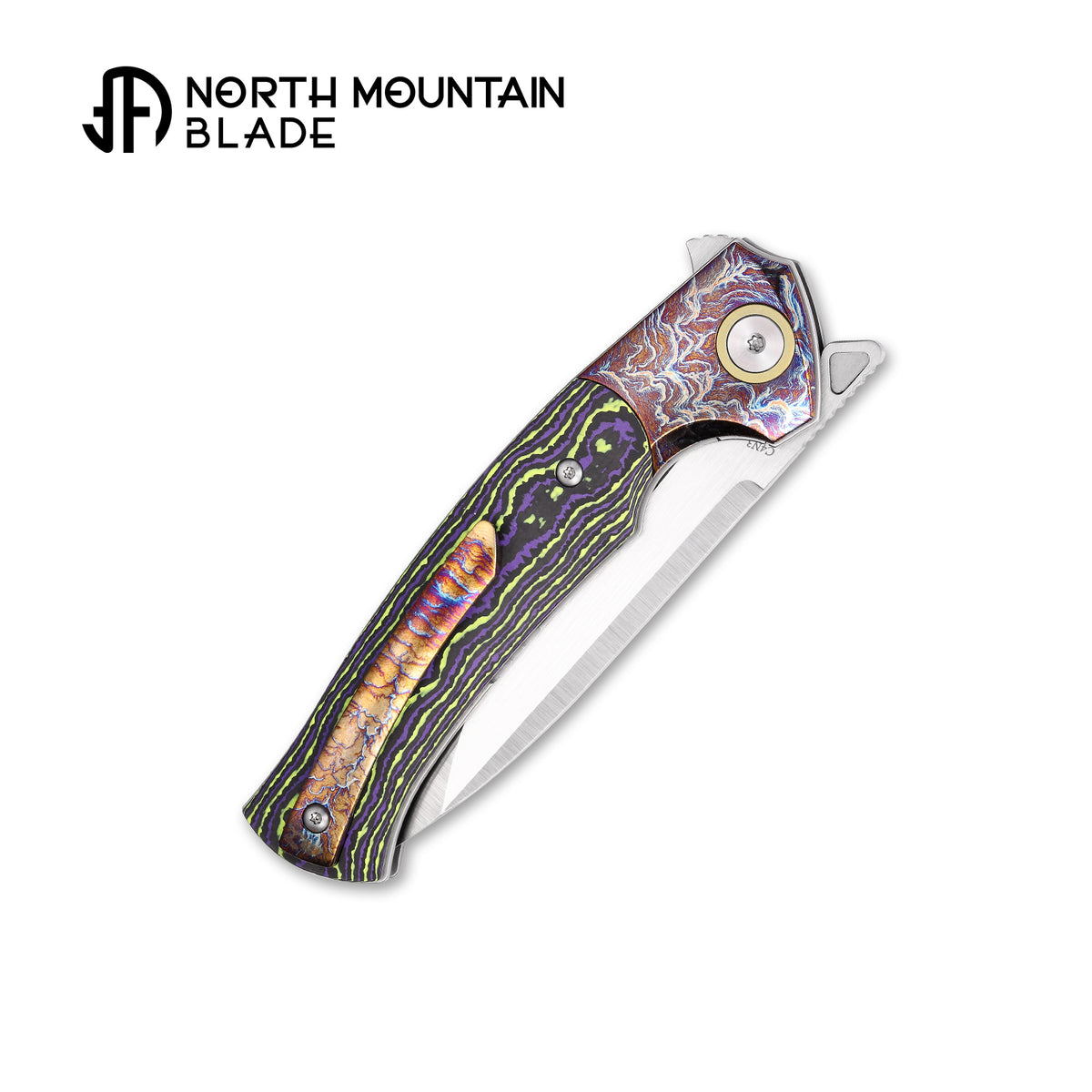 2608-PRGR North Mountain Blade × T.C. Blades Limited Collaboration — "COUYON" Folding Knife