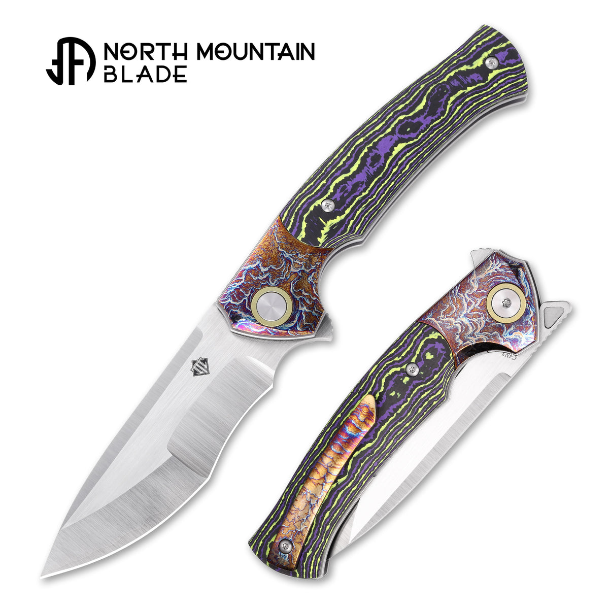 2608-PRGR North Mountain Blade × T.C. Blades Limited Collaboration — "COUYON" Folding Knife