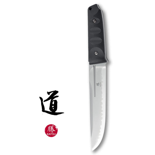 Nemoto Design FB01, SLD-MAGIC Steel Fixed Blade Knife, Kydex Sheath, Sakura Blade