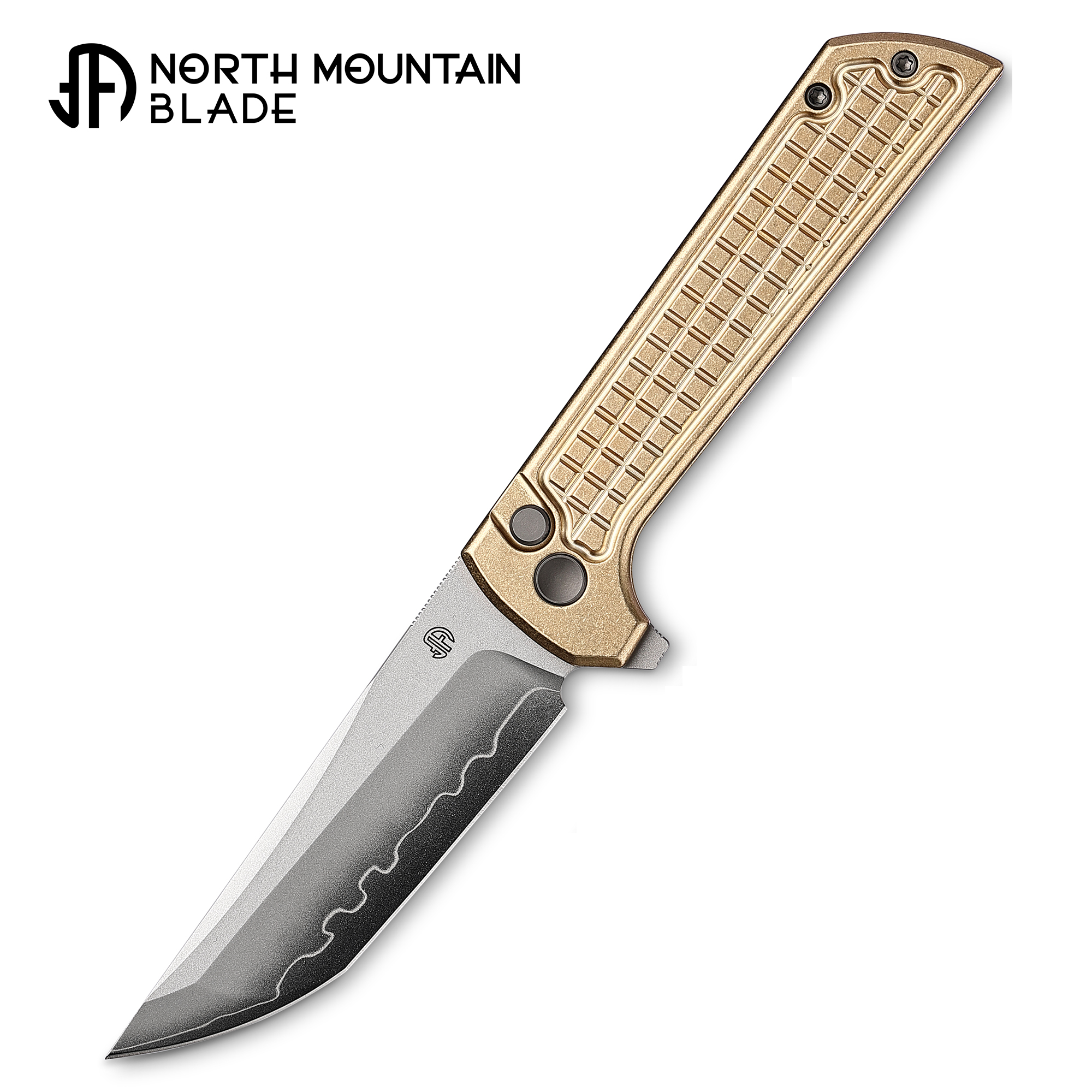 Aluminum bronze handle CNC Exclusive SLD-Magic Tanto grid Chop 2 2403A ...
