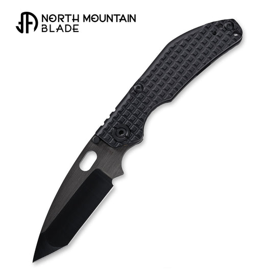 BBNM Tanto CPM-3V DLC Blade Hand-Polished Dwyer Design Shadow Edition