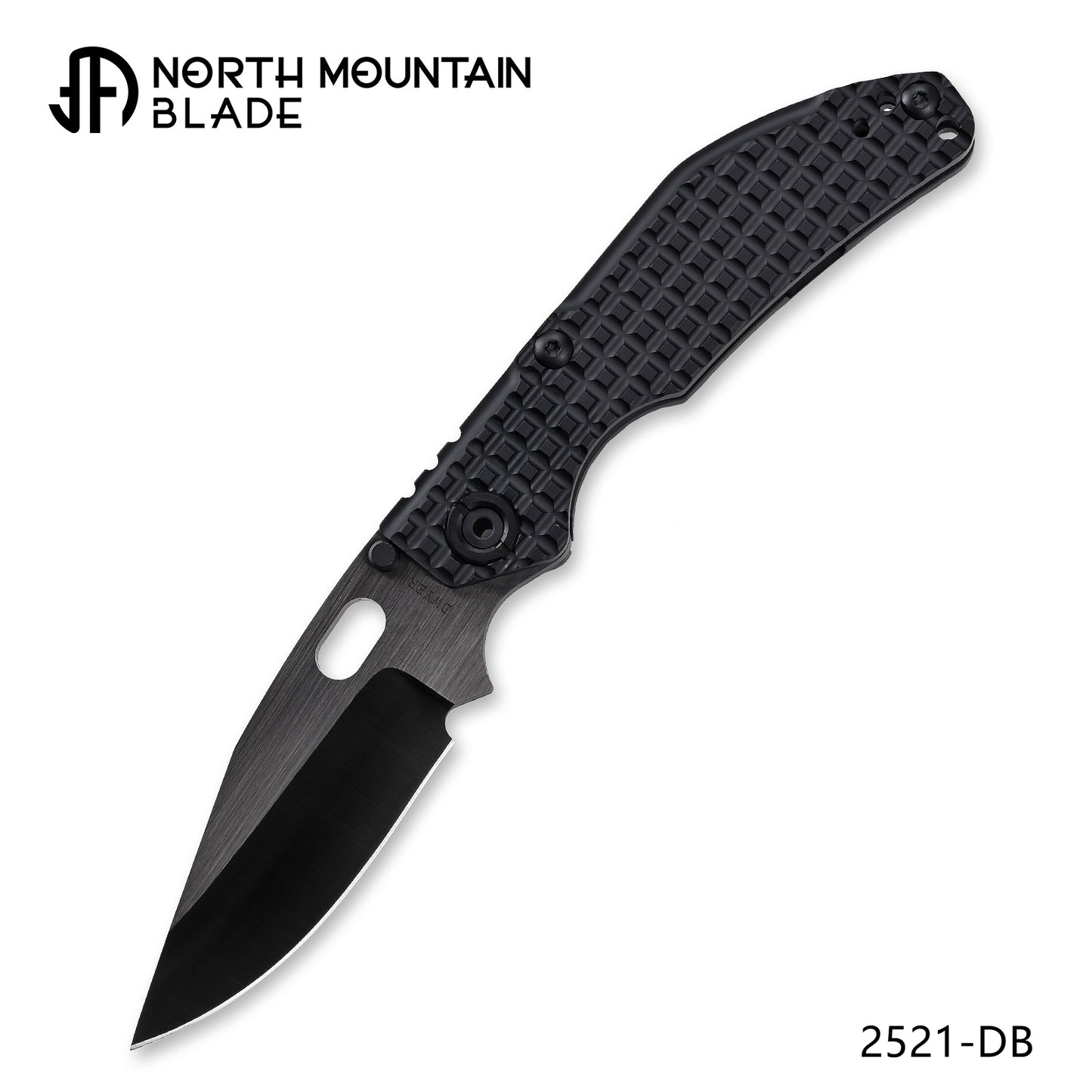 BBNM 2521-DB Bowie CPM-3V DLC Blade Hand-Polished Dwyer Design Shadow Edition
