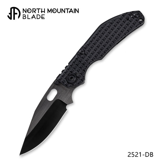 BBNM 2521-DB Bowie CPM-3V DLC Blade Hand-Polished Dwyer Design Shadow Edition