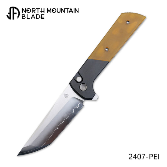 Chop2 2407-PEI Scale Aluminium CNC Handle Classic Forge Wave three-layer steel Blade
