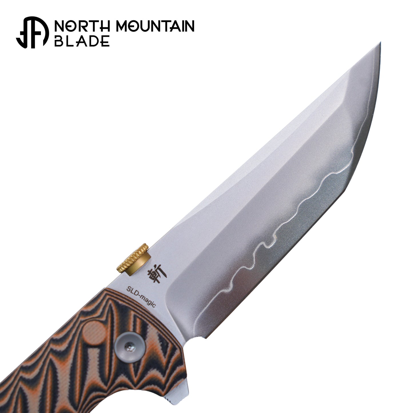 2406-BKSK New .45-style thumb disc Two-tone G10 handle with snakeskin pattern