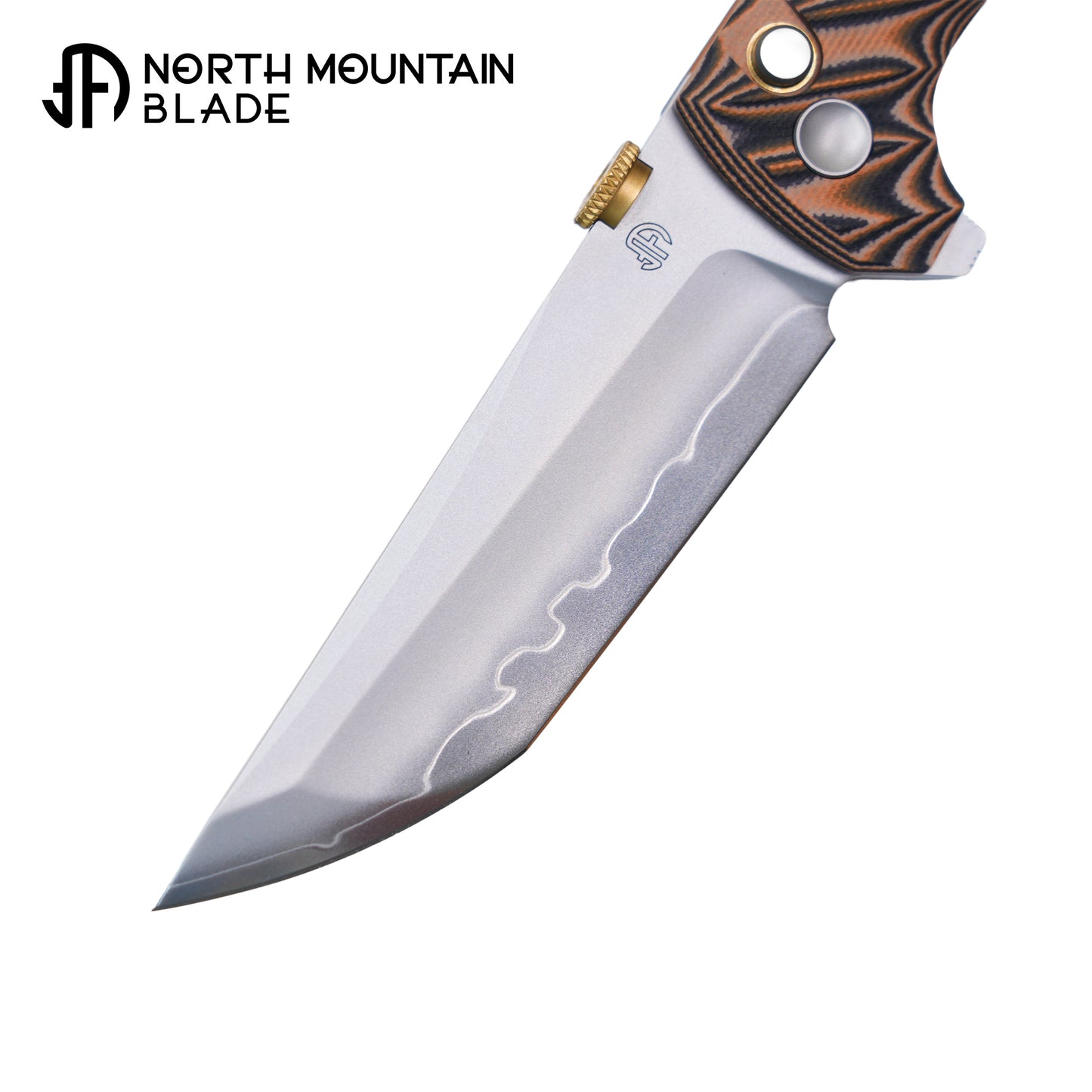 2406-BKSK New .45-style thumb disc Two-tone G10 handle with snakeskin pattern