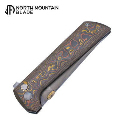 2406-CUCF-DLC Chop2 Copper-inlaid Carbon Fiber New .45-style thumb disc