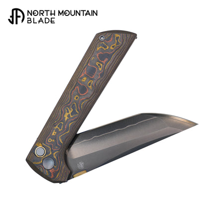 2406-CUCF-DLC Chop2 Copper-inlaid Carbon Fiber New .45-style thumb disc