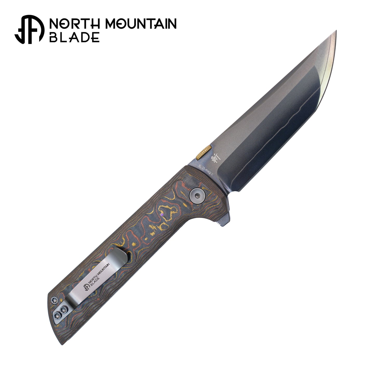 2406-CUCF-DLC Chop2 Copper-inlaid Carbon Fiber New .45-style thumb disc