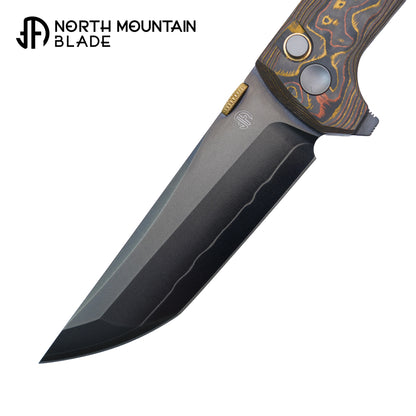 2406-CUCF-DLC Chop2 Copper-inlaid Carbon Fiber New .45-style thumb disc
