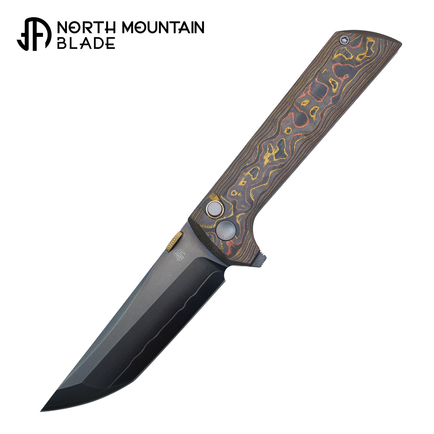 2406-CUCF-DLC Chop2 Copper-inlaid Carbon Fiber New .45-style thumb disc