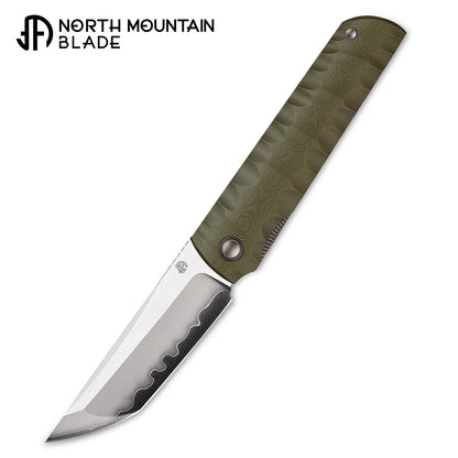 2411-GR Kick Stop Chop Plus green Hidden flipper Japanese style tactical tanto folding knife
