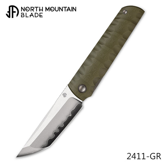 2411-GR Kick Stop Chop Plus Hidden flipper Japanese style tactical tanto folding knife