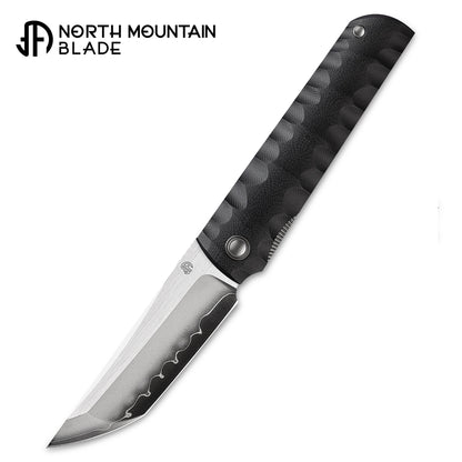 2411-BK Kick Stop Chop Plus black Hidden flipper Japanese style tactical tanto folding knife