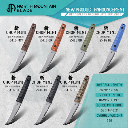 That’s it 2416-GR CHOP MINI Fixed Knife Japanese Tanto Style