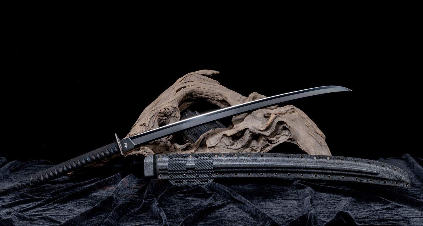 Katana 80CRV2 DLC Coating Kydex Sheath