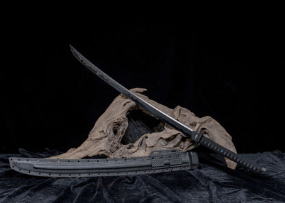 Katana 80CRV2 DLC Coating Kydex Sheath