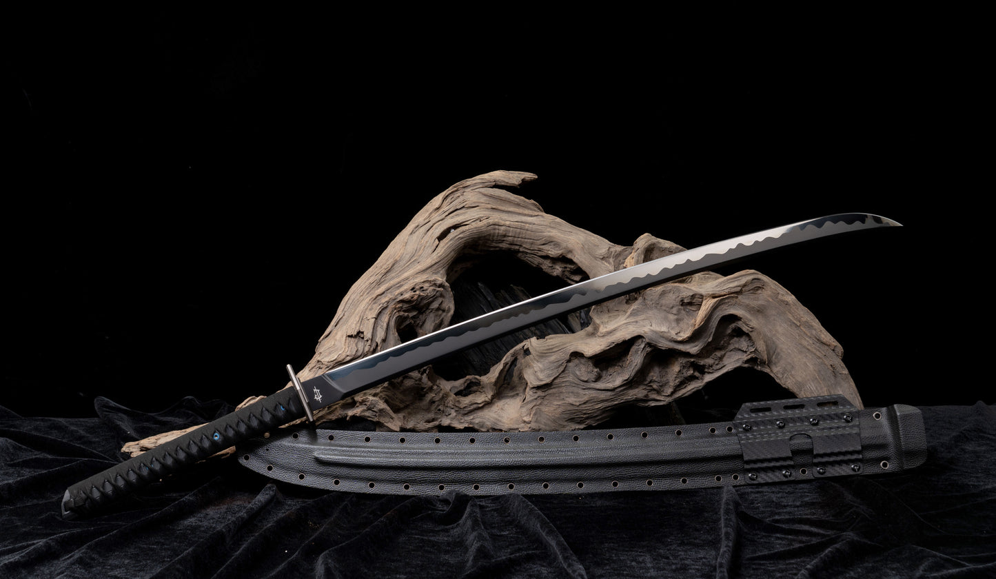 Katana 80CRV2 DLC Coating Kydex Sheath
